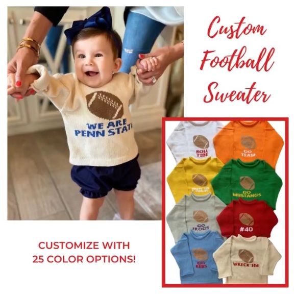 NWOT- Custom Football Sweater “Go Tigers” - Picture 4 of 5